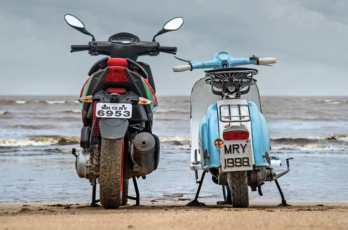 Li150 vs SR150 rear static